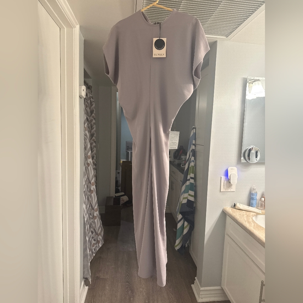 Luxely Theo Drape Midi Dress